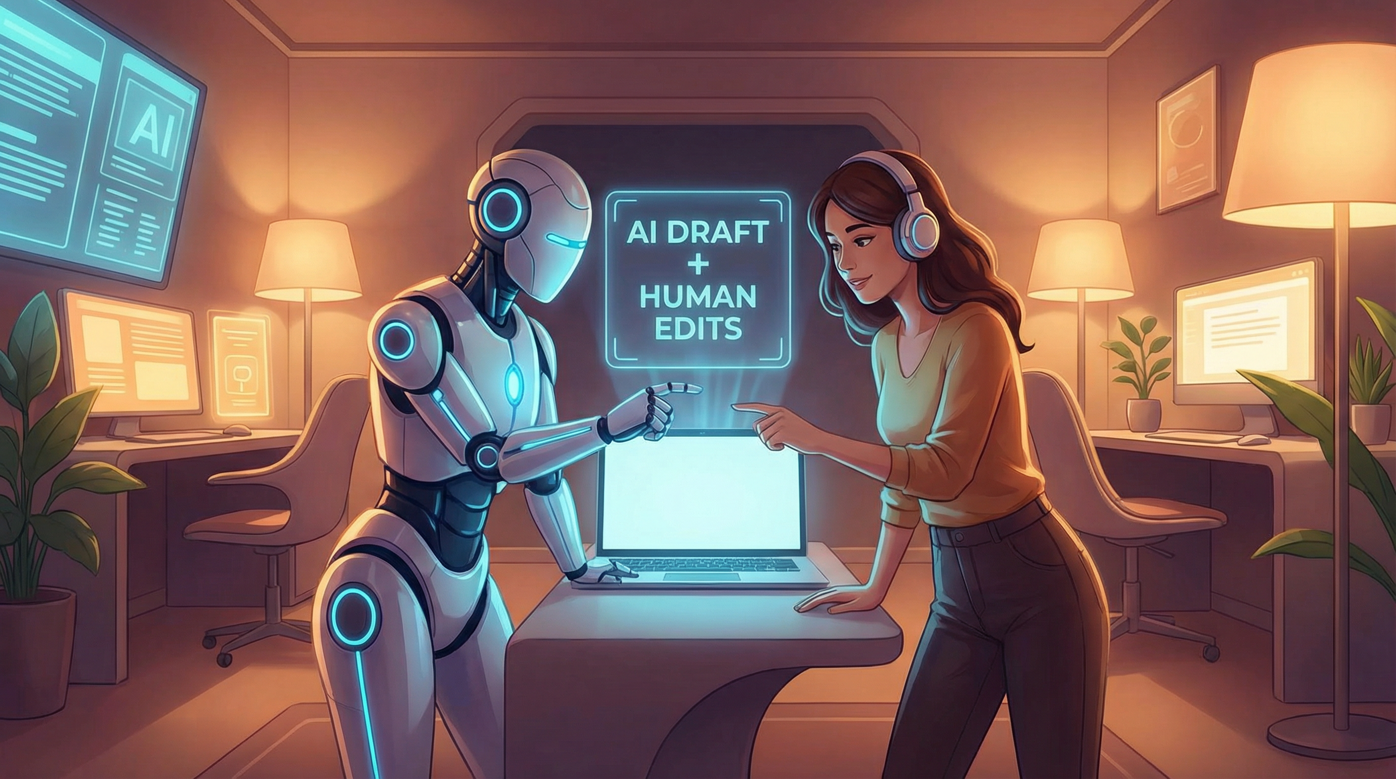 AI Content - Human and AI collaboration on content creation